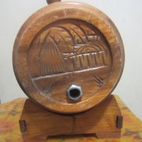 старо дървено буре бъкел със стойка - буренце бъчва бъчвичка, снимка 6 - Други - 31611141