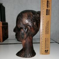 Абаносова мъжка глава, снимка 2 - Статуетки - 36642452