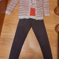 Суичер пола клин блуза жилетка в комплект, снимка 5 - Детски комплекти - 30978072