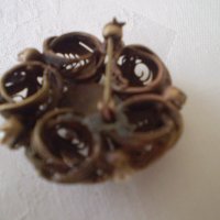 Винтидж  брошка с перли, снимка 2 - Антикварни и старинни предмети - 39712919