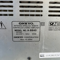 Onkyo A8840 много тежка и яка машина...без ремонти и в идеално техническо състояние цена-260лв., снимка 5 - Ресийвъри, усилватели, смесителни пултове - 44668187