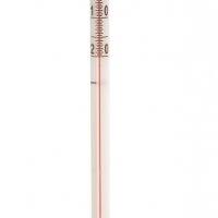 Термометър Стъклен, -20 До +110°C, Немски , Спиртен 300 Мм, Червен,  20200012, снимка 4 - Други - 30007182