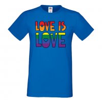  Мъжка тениска Love is Love 1 multicolor Прайд,Празник.Повод,Изненада, снимка 2 - Тениски - 37103142