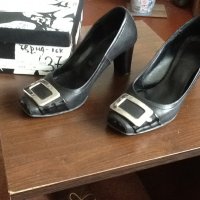 Дамски обувки класически естествена кожа, снимка 1 - Дамски обувки на ток - 30369580