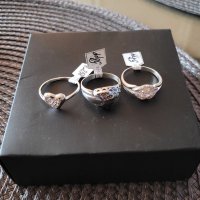 Дамски сребърни пръстени. Състояние ново. Проба 925. , снимка 2 - Пръстени - 39223200
