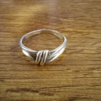 Сребърен пръстен - "възел", снимка 1 - Пръстени - 39510839