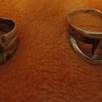 сребърни пръстени,2 броя, снимка 1 - Пръстени - 31286913