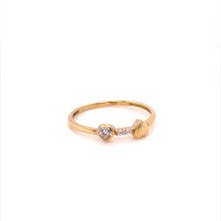 Златен дамски пръстен 0,97гр. размер:56 14кр. проба:585 модел:20020-2, снимка 2 - Пръстени - 42528399