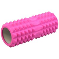 Фоумролер (Foam roller) с дълбок релеф за масаж нов Фоумролер представлява цилиндрична ролка с релеф, снимка 2 - Йога - 31445909