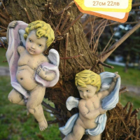 Градинска декорация ангелчета, снимка 6 - Декорация за дома - 34254950