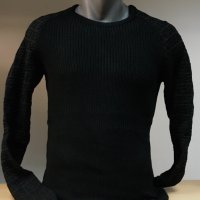 Страхотен черен пуловер, снимка 1 - Пуловери - 30491252