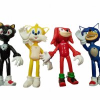 Фигурки Sonic, Комплект 4 броя, Пластмасови, 17 см, снимка 2 - Фигурки - 37127756