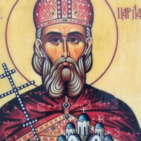 Икона на Свети Цар Лазар ikona Sveti Car Lazar, снимка 2 - Икони - 16258259