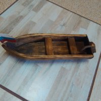 Голяма дървена лодка ръчна изработка, снимка 2 - Сувенири от дърво - 29240724