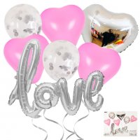 Комплект Балони "LOVE" /7 броя/, снимка 5 - Декорация за дома - 35367613