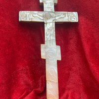 Голям божигробски седефен кръст от 19-ти в., снимка 5 - Антикварни и старинни предмети - 39863891