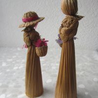 2 сламени кукли мадами, снимка 3 - Статуетки - 29471602