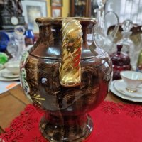 Страхотна голяма много красива антикварна белгийска порцеланова амфора ваза купа , снимка 7 - Декорация за дома - 42479031