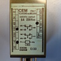 реле време CEM 981 system EI33 timing relay 0-3 sec, снимка 6 - Резервни части за машини - 42539906