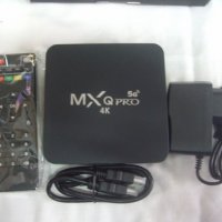 Android TV BOX MX Q PRO 4K с голяма памет, снимка 2 - Приемници и антени - 31899970
