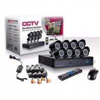 Комплект за видео наблюдение, 8 бр. камери с кабел, DVR, CCTV, USB, снимка 2 - Комплекти за видеонаблюдение - 37659093