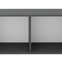 Модулно портманто Денвър Конфигурация 2 - гардероб, огледало, шкафчета, Дъб вотан / Антрацит, снимка 4 - Портманта - 39789388