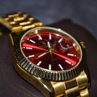 Rolex Oyster Perpetual Date Quartz - Златно с Червено, снимка 1 - Мъжки - 42369027