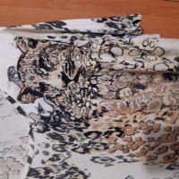 ЛИКВИДАЦИЯ  4XL Страхотна блузка-туника от фино трико с леопарди и животински принт ,като нова, снимка 2 - Туники - 37189693