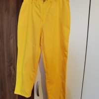 Жълт модерен свеж и ефектен панталон, снимка 10 - Панталони - 40861271