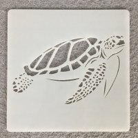 Шаблон стенсил морска костенурка 15х15 см скрапбук декупаж декорация , снимка 1 - Други - 37342035