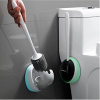 ❌ Стенна силиконова четка за тоалетна чиния ❌, снимка 1 - Мопове, кофи, четки и метли - 37945094