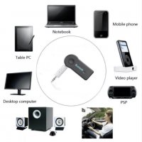Bluetooth Audio адаптер с AUX за телефон кола автомобил , снимка 3 - Аксесоари и консумативи - 34461113