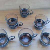 Руски метални стакани  подстакани , снимка 8 - Антикварни и старинни предмети - 30467496