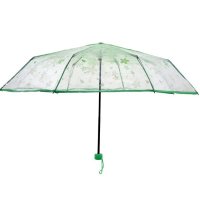 Сгъваем чадър за дъжд с ръчни прозрачни листа от Veraman 26 см, снимка 2 - Други - 42877165