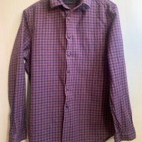 Мъжка памучна риза Reserved размер М-L, снимка 1 - Ризи - 40201484