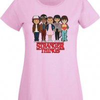 Дамска Тениска Stranger Things 3,Филм,Сериал,, снимка 11 - Тениски - 37314638