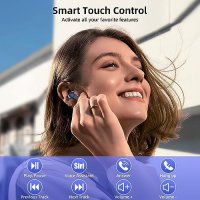 Нови iBesi HiFi Безжични слушалки Bluetooth 5.3, 50ч живот на батерията Водоустойчиви Подарък, снимка 5 - Bluetooth слушалки - 42686687