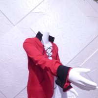 Червена риза боди за спортни танци, снимка 3 - Детски ризи - 42843046