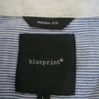 Мъжка риза с къс ръкав от лен Blueprint, снимка 4 - Ризи - 25933982