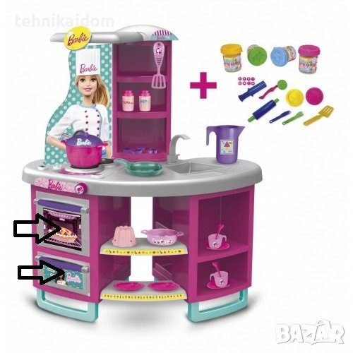 Детска кухня Barbie гурме кухня С ЛИПВАЩИ 2 БРОЯ ВРАТИ промо цена, снимка 1