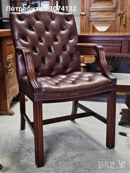 Оригинално кресло в стил Честърфийлд, снимка 1