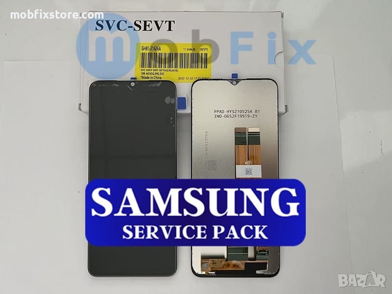 Оригинален дисплей с тъч скрийн за Samsung A03, A035G / Service Pack, снимка 1