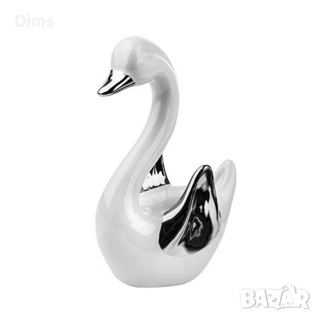 Лебед статуетка фигура керамика подарък, снимка 1