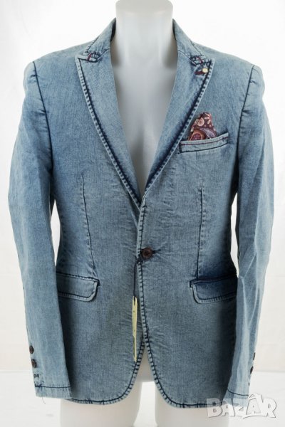 Светлосиньо памучно мъжко сако марка Sir Raymond Tailor, снимка 1