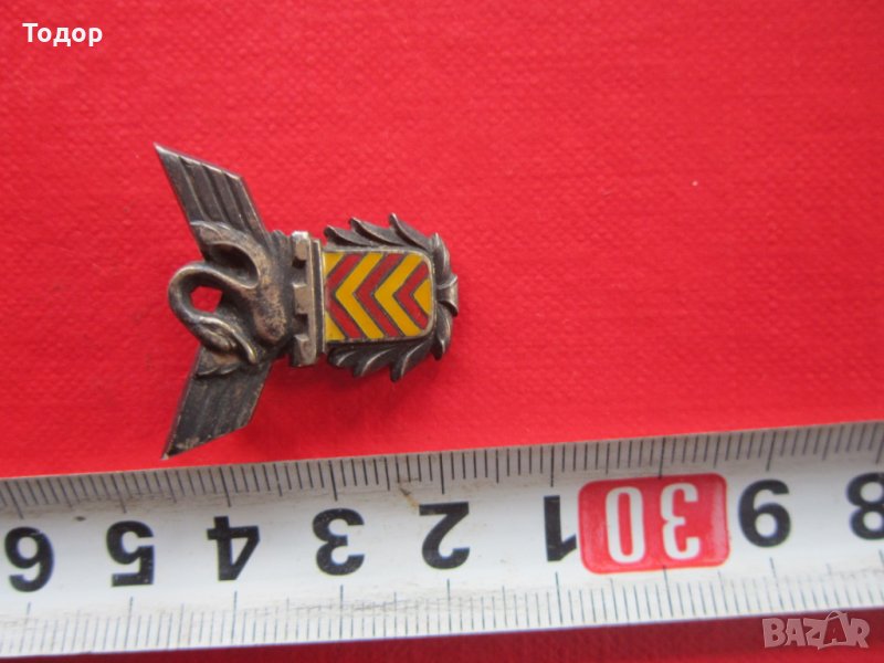 Немски сребърен авиаторски пилотски знак орден  935 , снимка 1