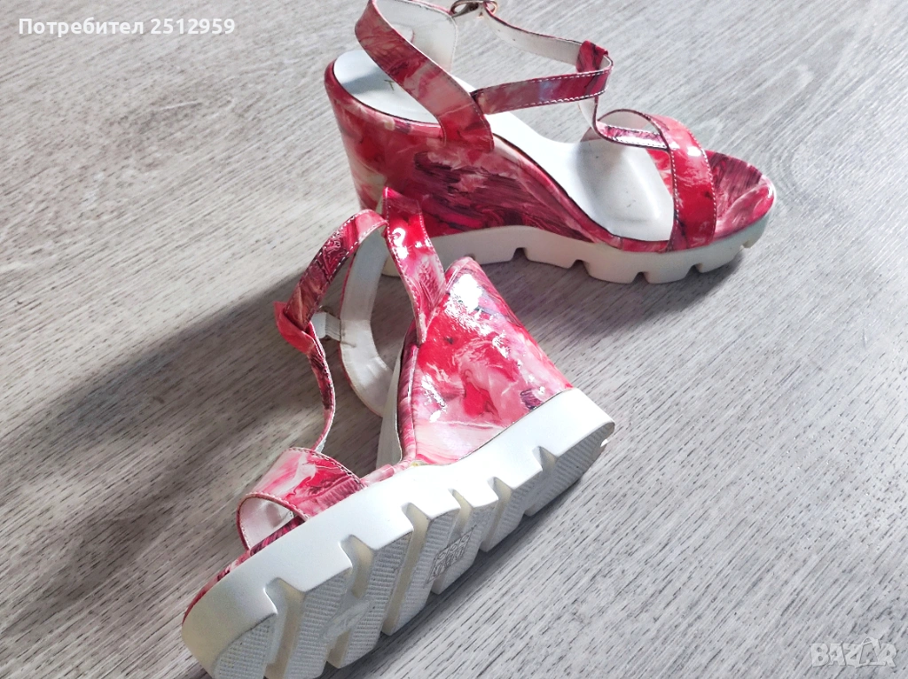Дамски сандали на платформа , снимка 1