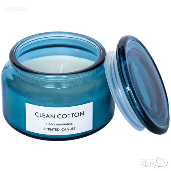 Ароматна свещ в буркан, 4 аромата Ароматна свещ  от натурален минерален восък, обогатен с чисти етер, снимка 1