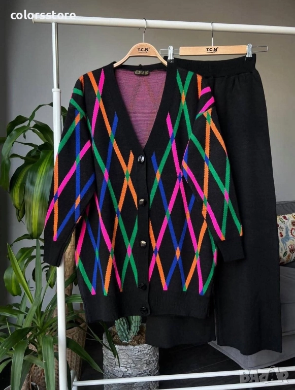 Дамски комплект с жилетка код IM491, снимка 1