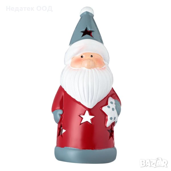 Коледен фенер,Дядо Коледа,, Kерамичен,   8x7x18cм, снимка 1