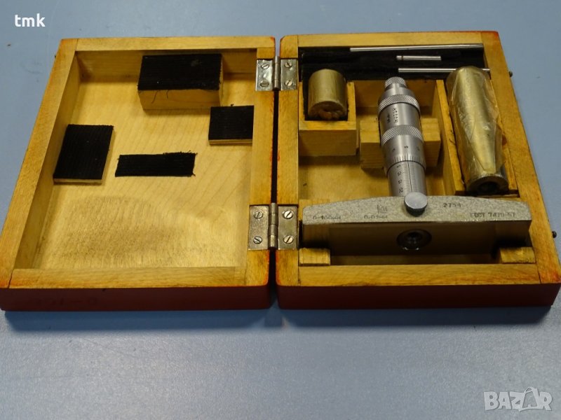 Дълбокомер микрометричен ГМ-100 , 0-100mm, снимка 1